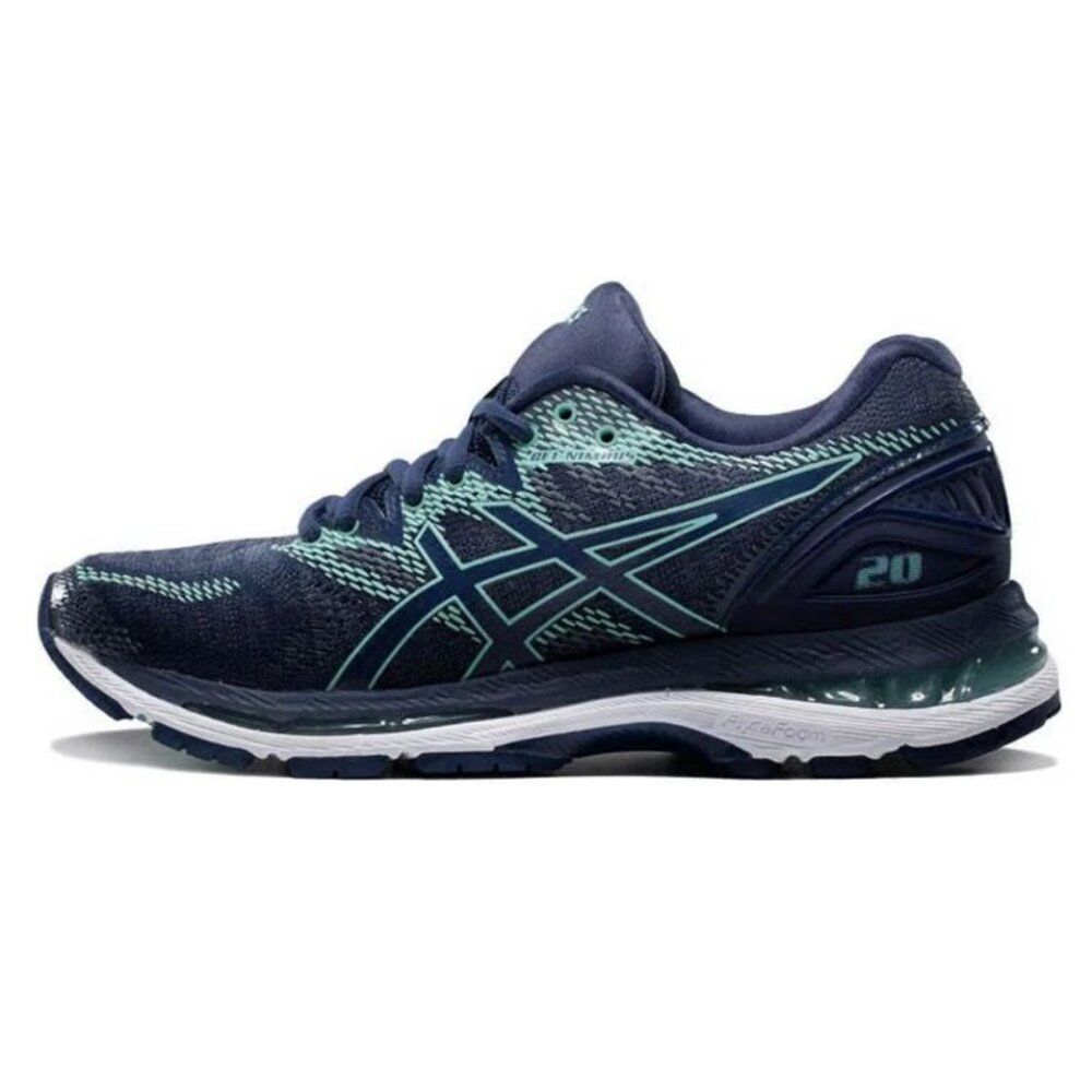 NEW Asics Gel-Nimbus 20 Womens 9 US Medium 40.5 EUR Indigo Blue Opal Green